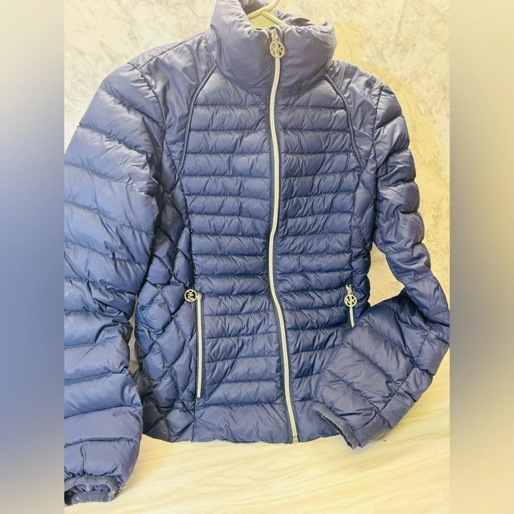 Michael Kors Jacket Blue Long Sleeve Full Zip Women’s Size XS